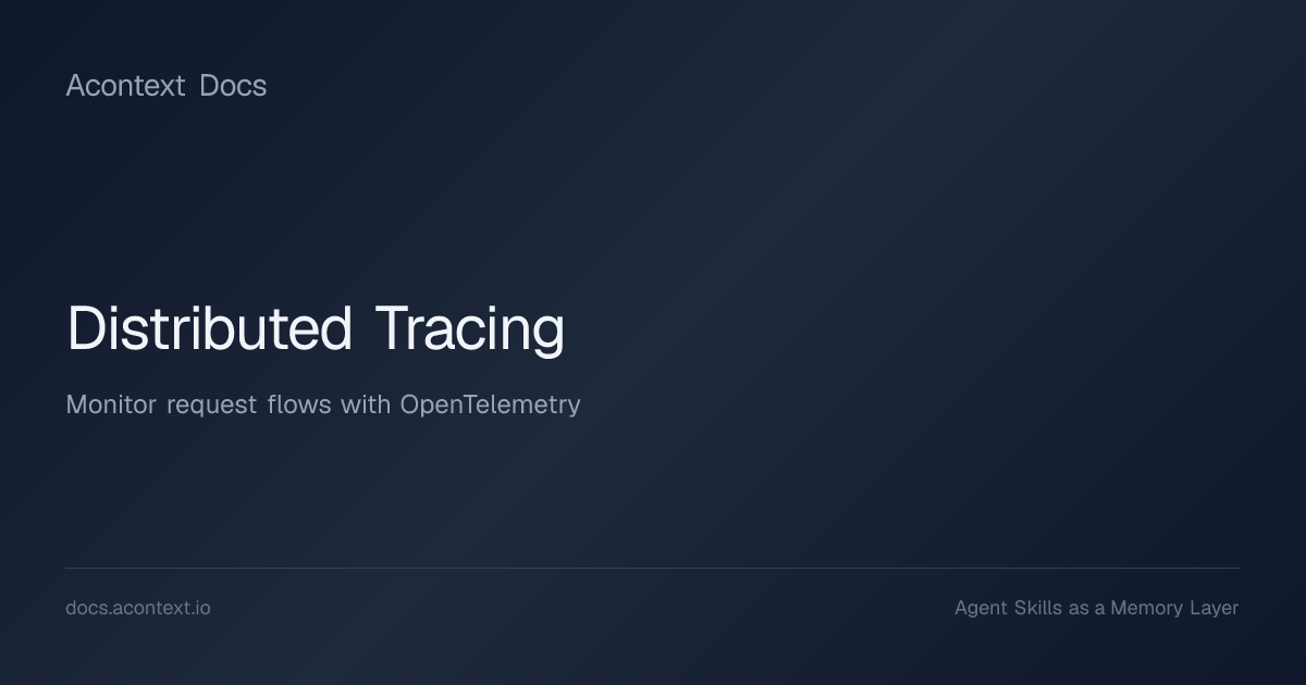 Distributed Tracing | Acontext Docs